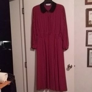 Long Sleeve ankle length dress.